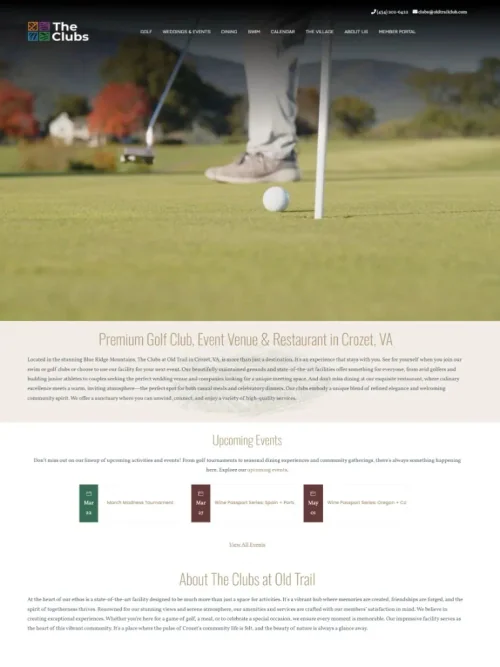 Old Trail Golf Club full-page preview